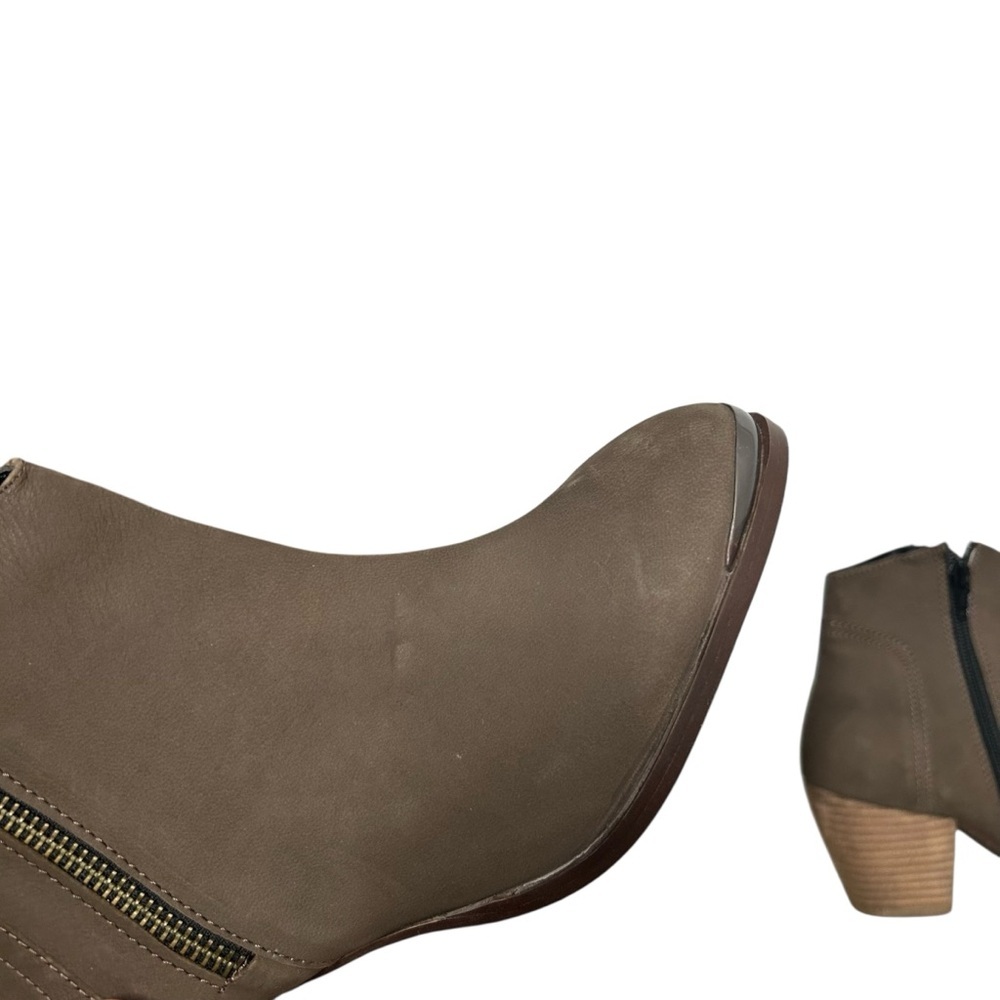 Diba Women’s Taupe Western Sequoia Suede Leather Block Heel Bootie Size 6 - Picture 11 of 11